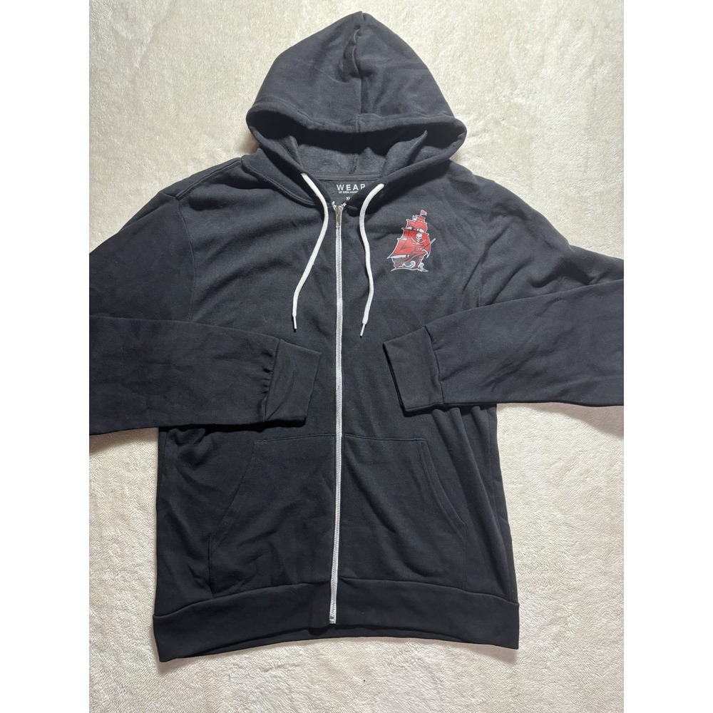 Tampa Bay Buccaneers Full Zip Hoodie Shweatshirt Jacket Size XL